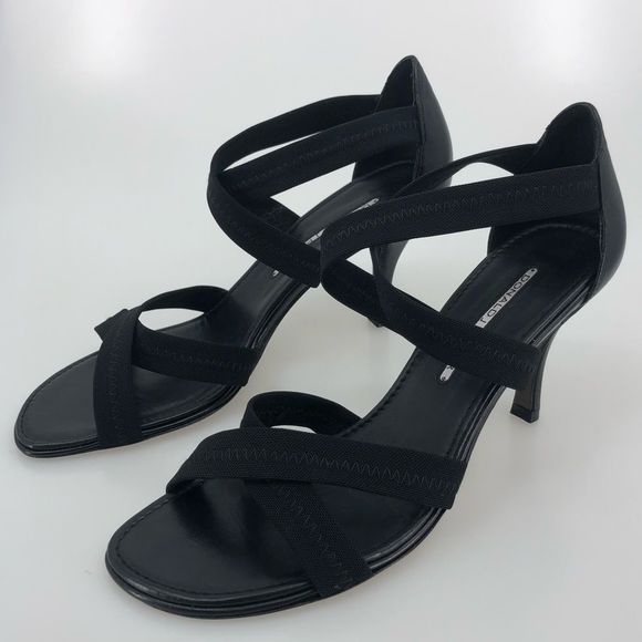 Donald J Pliner Black Jula Strappy Heeled Sandals - Picture 2 of 11
